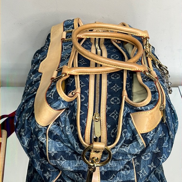 Louis Vuitton Denim Cabas Raye GM Tote Handbag - Picture 17 of 17